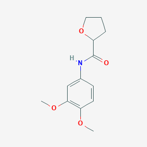 molecular formula C13H17NO4 B308832 2-Furancarboxamide,N-(3,4-dimethoxyphenyl)tetrahydro-(9CI) 