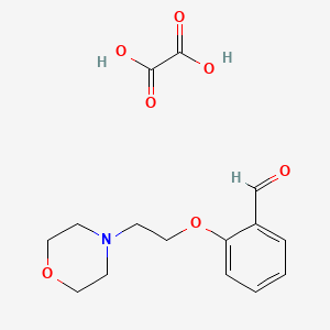 molecular formula C15H19NO7 B3088603 2-(2-Morpholinoethoxy)benzaldehyde oxalate CAS No. 1185413-44-8
