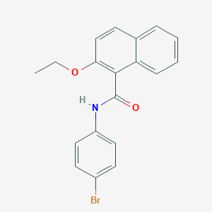 molecular formula C19H16BrNO2 B308862 N-(4-bromophenyl)-2-ethoxy-1-naphthamide 