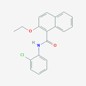 molecular formula C19H16ClNO2 B308877 N-(2-chlorophenyl)-2-ethoxy-1-naphthamide 