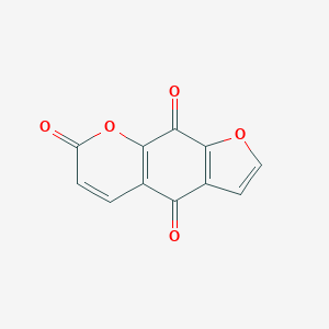 molecular formula C11H4O5 B030888 4H-Furo(3,2-g)(1)benzopyran-4,7,9-trione CAS No. 483-36-3