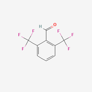 molecular formula C9H4F6O B3088868 2,6-Bis(trifluoromethyl)benzaldehyde CAS No. 118762-55-3