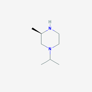molecular formula C8H18N2 B3088879 (R)-1-Isopropyl-3-methyl-piperazine CAS No. 1187928-29-5