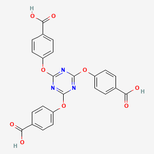 molecular formula C24H15N3O9 B3088972 2,4,6-Tris(4-carboxyphenoxy)-1,3,5-triazine CAS No. 118803-83-1