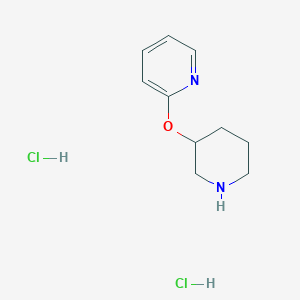 molecular formula C10H16Cl2N2O B3089086 2-(Piperidin-3-yloxy)pyridine dihydrochloride CAS No. 1189722-67-5