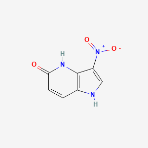 molecular formula C7H5N3O3 B3089178 3-Nitro-1H-pyrrolo[3,2-b]pyridin-5-ol CAS No. 1190311-92-2