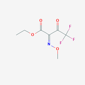 molecular formula C7H8F3NO4 B3089290 ethyl (2E)-4,4,4-trifluoro-2-methoxyimino-3-oxobutanoate CAS No. 119124-16-2