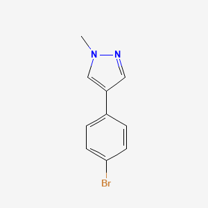 molecular formula C10H9BrN2 B3089320 4-(4-Bromophenyl)-1-methyl-1h-pyrazole CAS No. 1191616-45-1