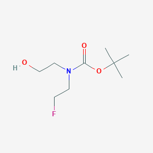 molecular formula C9H18FNO3 B3089342 N-Boc-N-(2-fluoroethyl)-2-hydroxyethylamine CAS No. 1192122-21-6