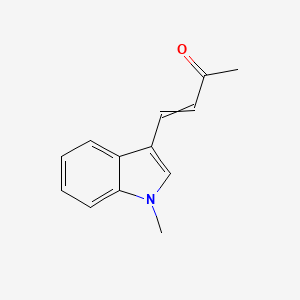 molecular formula C13H13NO B3089364 4-(1-methyl-1H-indol-3-yl)but-3-en-2-one CAS No. 119216-22-7