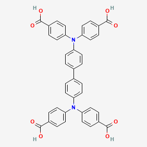 molecular formula C40H28N2O8 B3089421 4,4',4'',4'''-([1,1'-Biphenyl]-4,4'-diylbis(azanetriyl))tetrabenzoic acid CAS No. 1193093-31-0