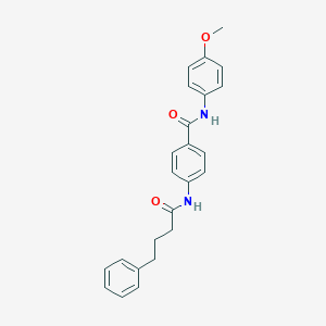 molecular formula C24H24N2O3 B308945 N-(4-methoxyphenyl)-4-(4-phenylbutanoylamino)benzamide 