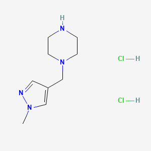 1-[(1-Methyl-1H-pyrazol-4-yl)methyl]piperazine dihydrochloride