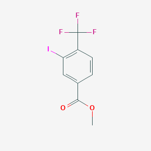 molecular formula C9H6F3IO2 B3089724 Methyl 3-iodo-4-(trifluoromethyl)benzoate CAS No. 1197357-94-0