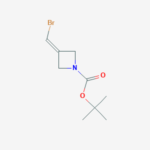 molecular formula C9H14BrNO2 B3089727 tert-Butyl 3-(bromomethylene)azetidine-1-carboxylate CAS No. 1197419-21-8