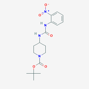 molecular formula C17H24N4O5 B3089744 tert-Butyl 4-[3-(2-nitrophenyl)ureido]piperidine-1-carboxylate CAS No. 1197888-17-7