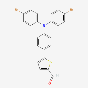 molecular formula C23H15Br2NOS B3089750 5-(4-(Bis(4-bromophenyl)amino)phenyl)thiophene-2-carbaldehyde CAS No. 1197992-32-7