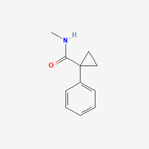 molecular formula C11H13NO B3089764 N-methyl-1-phenylcyclopropane-1-carboxamide CAS No. 1198225-52-3