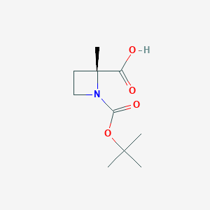(2R)-1-[(tert-Butoxy)carbonyl]-2-methylazetidine-2-carboxylic acid