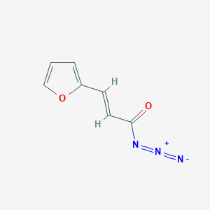 molecular formula C7H5N3O2 B3089806 (E)-3-(furan-2-yl)acryloyl azide CAS No. 119924-26-4