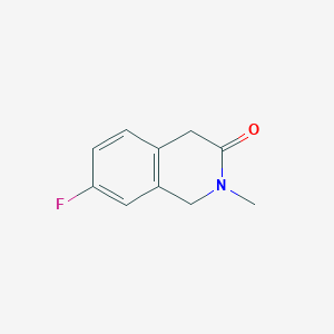 molecular formula C10H10FNO B3089826 7-Fluoro-2-methyl-1,2,3,4-tetrahydroisoquinolin-3-one CAS No. 1199813-81-4