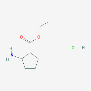 molecular formula C8H16ClNO2 B3089829 Ethyl 2-aminocyclopentanecarboxylate hydrochloride CAS No. 119993-56-5