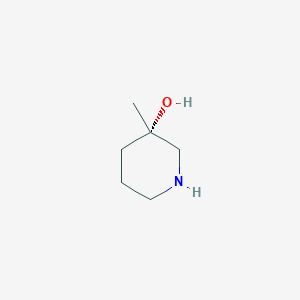 molecular formula C6H13NO B3089832 (3S)-3-Methylpiperidin-3-ol CAS No. 1200132-32-6