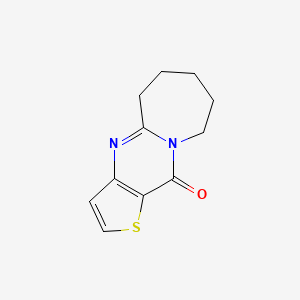 6,7,8,9-tetrahydrothieno[3',2':4,5]pyrimido[1,2-a]azepin-11(5H)-one