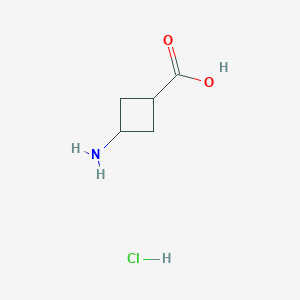 molecular formula C5H10ClNO2 B3089862 trans-3-Aminocyclobutanecarboxylic acid hydrochloride CAS No. 1201190-01-3