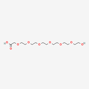 molecular formula C14H28O9 B3090002 HO-Peg6-CH2cooh CAS No. 120394-66-3