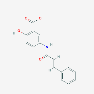 molecular formula C17H15NO4 B309007 Methyl 5-(cinnamoylamino)-2-hydroxybenzoate 