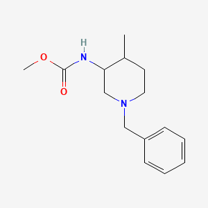 molecular formula C15H22N2O2 B3090136 Methyl (1-benzyl-4-methylpiperidin-3-yl)carbamate CAS No. 1206875-41-3