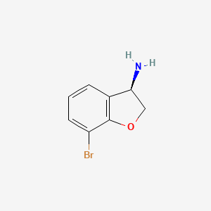B3090688 (3R)-7-Bromo-2,3-dihydro-1-benzofuran-3-amine CAS No. 1213092-51-3