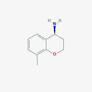 molecular formula C10H13NO B3090749 (S)-8-Methylchroman-4-amine CAS No. 1213596-97-4