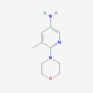 molecular formula C10H15N3O B3090978 5-Methyl-6-morpholinopyridin-3-amine CAS No. 1214900-53-4