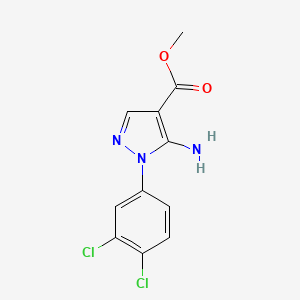 molecular formula C11H9Cl2N3O2 B3091178 Methyl 5-amino-1-(3,4-dichlorophenyl)-1H-pyrazole-4-carboxylate CAS No. 121716-22-1
