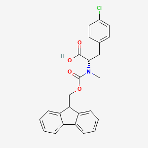 molecular formula C25H22ClNO4 B3091418 Fmoc-ME(4-CL-phe)-OH CAS No. 1217716-50-1