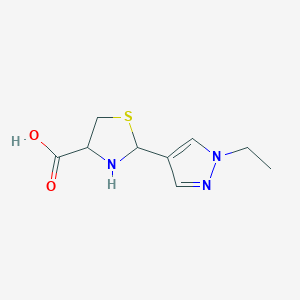 2-(1-ethyl-1H-pyrazol-4-yl)-1,3-thiazolidine-4-carboxylic acid