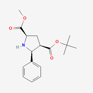 4-Tert-butyl 2-methyl (2R,4R,5S)-5-phenylpyrrolidine-2,4-dicarboxylate