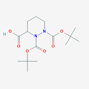 1,2-Bis(tert-butoxycarbonyl)hexahydropyridazine-3-carboxylic acid