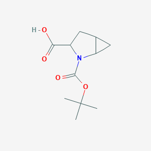 molecular formula C11H17NO4 B3091852 2-(Tert-butoxycarbonyl)-2-azabicyclo[3.1.0]hexane-3-carboxylic acid CAS No. 1219430-61-1