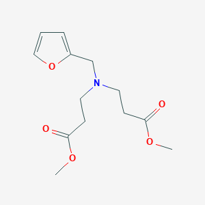 molecular formula C13H19NO5 B3092212 N,N-di(2-methoxycarbonylethyl)furfurylamine CAS No. 1225897-82-4