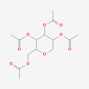 molecular formula C₁₄H₂₀O₉ B030926 1,5-Anhydro-d-glucitol, tetra-O-acetyl- CAS No. 13121-61-4