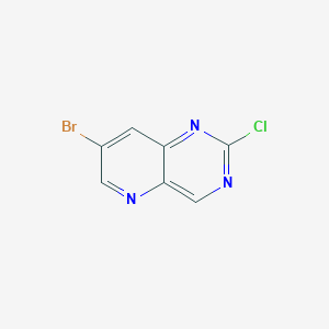 molecular formula C7H3BrClN3 B3092718 7-Bromo-2-chloropyrido[3,2-d]pyrimidine CAS No. 1234615-87-2