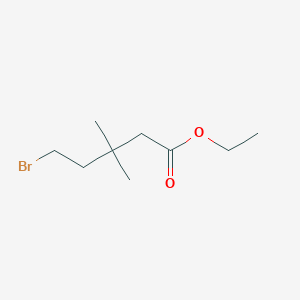 B3092750 Ethyl 5-bromo-3,3-dimethylpentanoate CAS No. 123469-83-0
