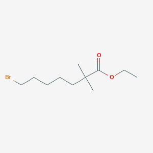 molecular formula C11H21BrO2 B3092756 Ethyl 7-Bromo-2,2-dimethylheptanoate CAS No. 123469-92-1