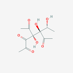 molecular formula C11H16O7 B3092774 (4S,5R)-4-acetyl-4,5-dihydroxy-5-[(1R)-1-hydroxyethyl]heptane-2,3,6-trione CAS No. 1234990-04-5