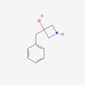 molecular formula C10H13NO B3092860 3-Benzylazetidin-3-ol CAS No. 1236862-03-5