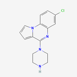 molecular formula C15H15ClN4 B3092861 7-Chloro-4-piperazin-1-ylpyrrolo[1,2-a]quinoxaline CAS No. 1236924-17-6