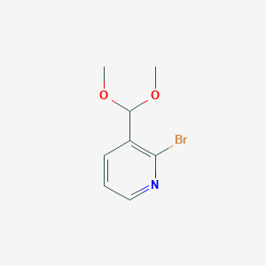 molecular formula C8H10BrNO2 B3092864 2-bromo-3-(dimethoxymethyl)pyridine CAS No. 123694-62-2